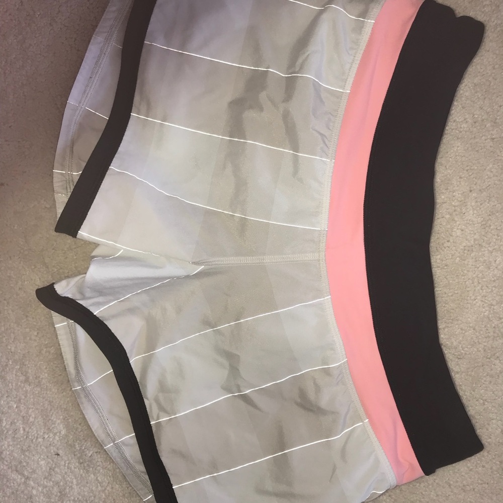 Lulu lemon running shorts: reflective